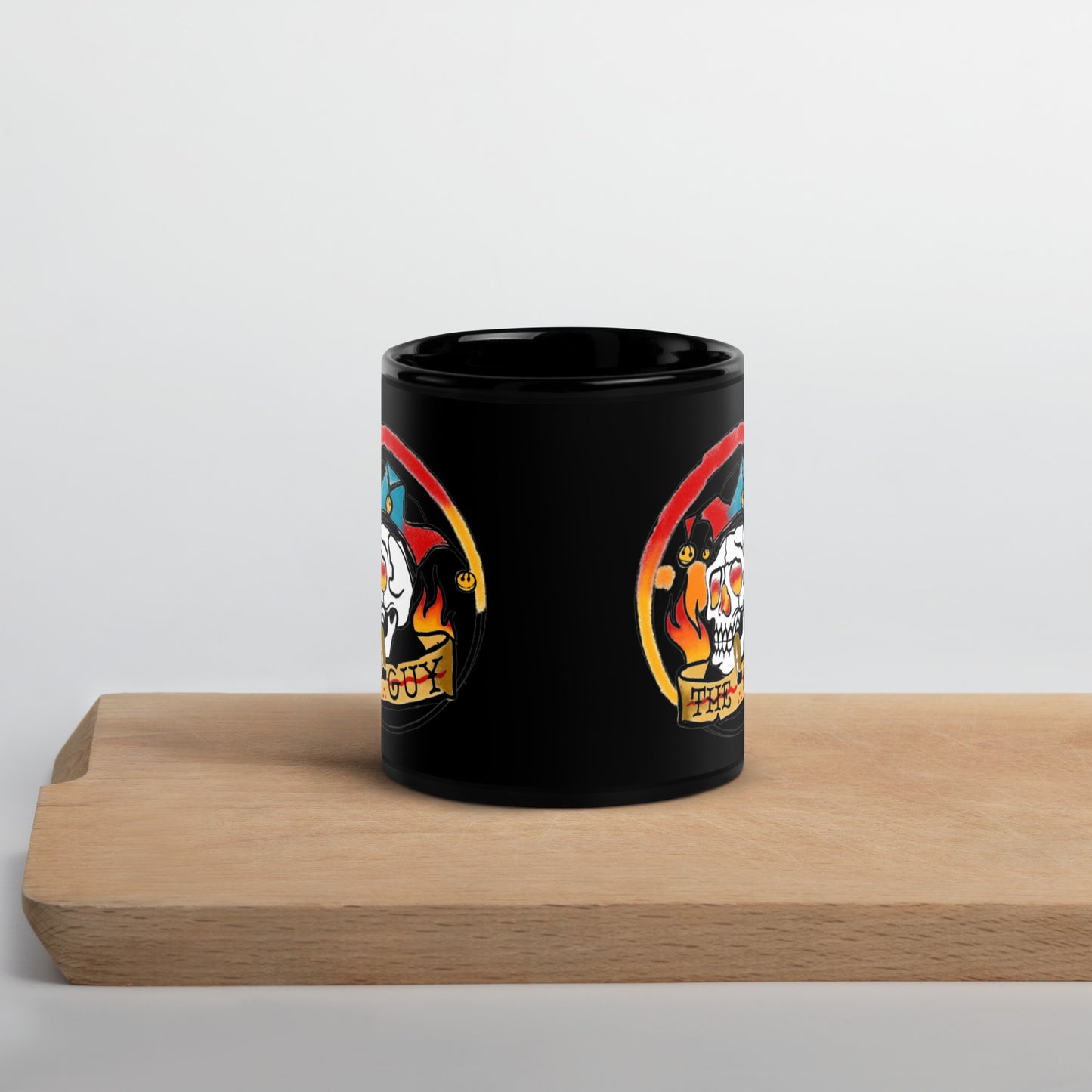 The Skull Guy - Black Glossy Mug