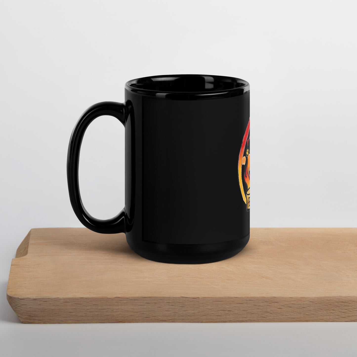 The Skull Guy - Black Glossy Mug