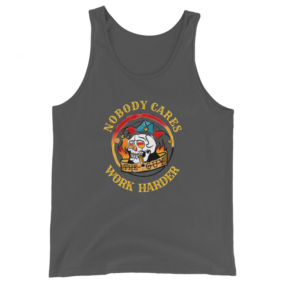 Men's Work Harder (larger logo) Tank Top