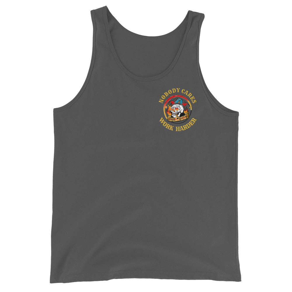 Men's Work Harder (small logo) Tank Top