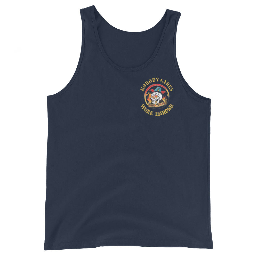 Men's Work Harder (small logo) Tank Top