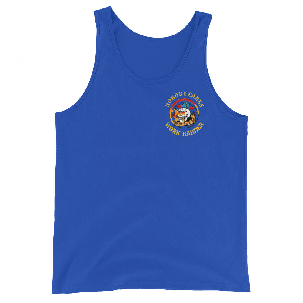 Men's Work Harder (small logo) Tank Top