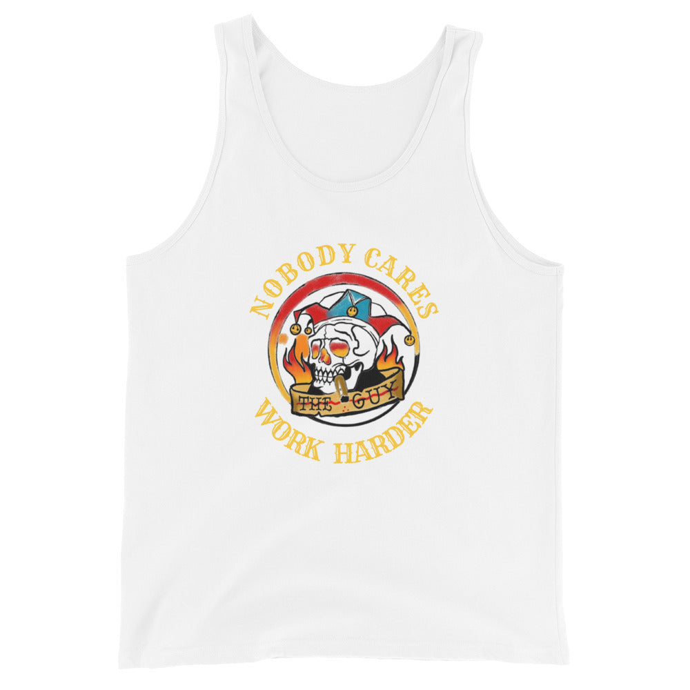 Men's Work Harder (larger logo) Tank Top