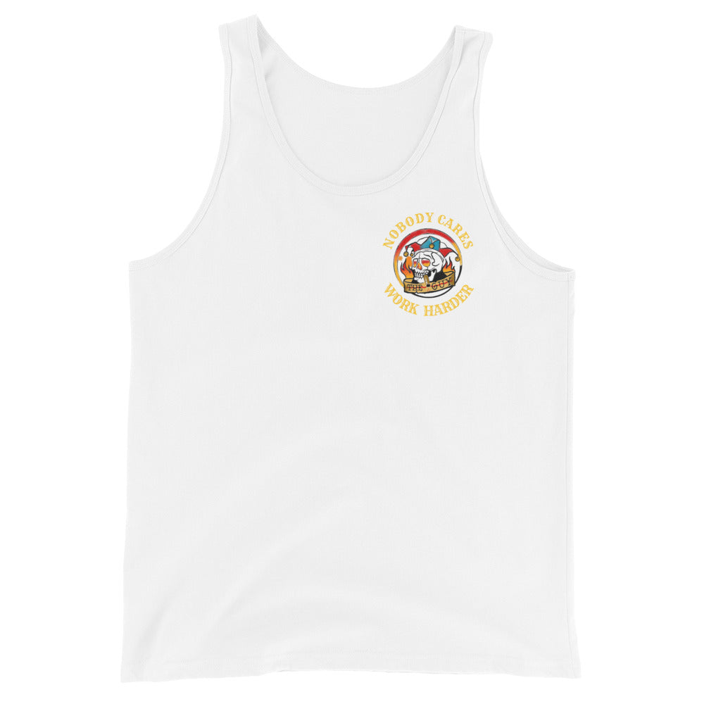 Men's Work Harder (small logo) Tank Top