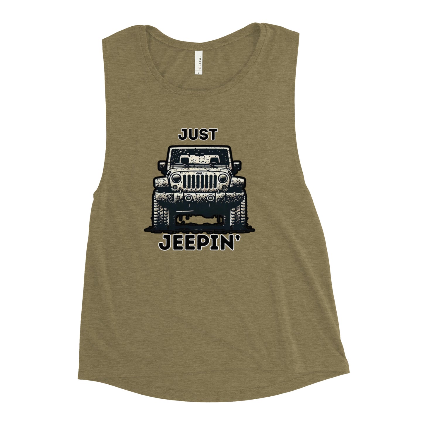 Just Jeepin' - Ladies’ Muscle Tank