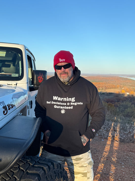 Warning - Unisex Champion hoodie