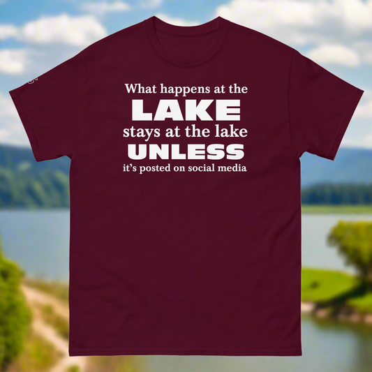 "What happens at the lake" ... Unisex classic tee