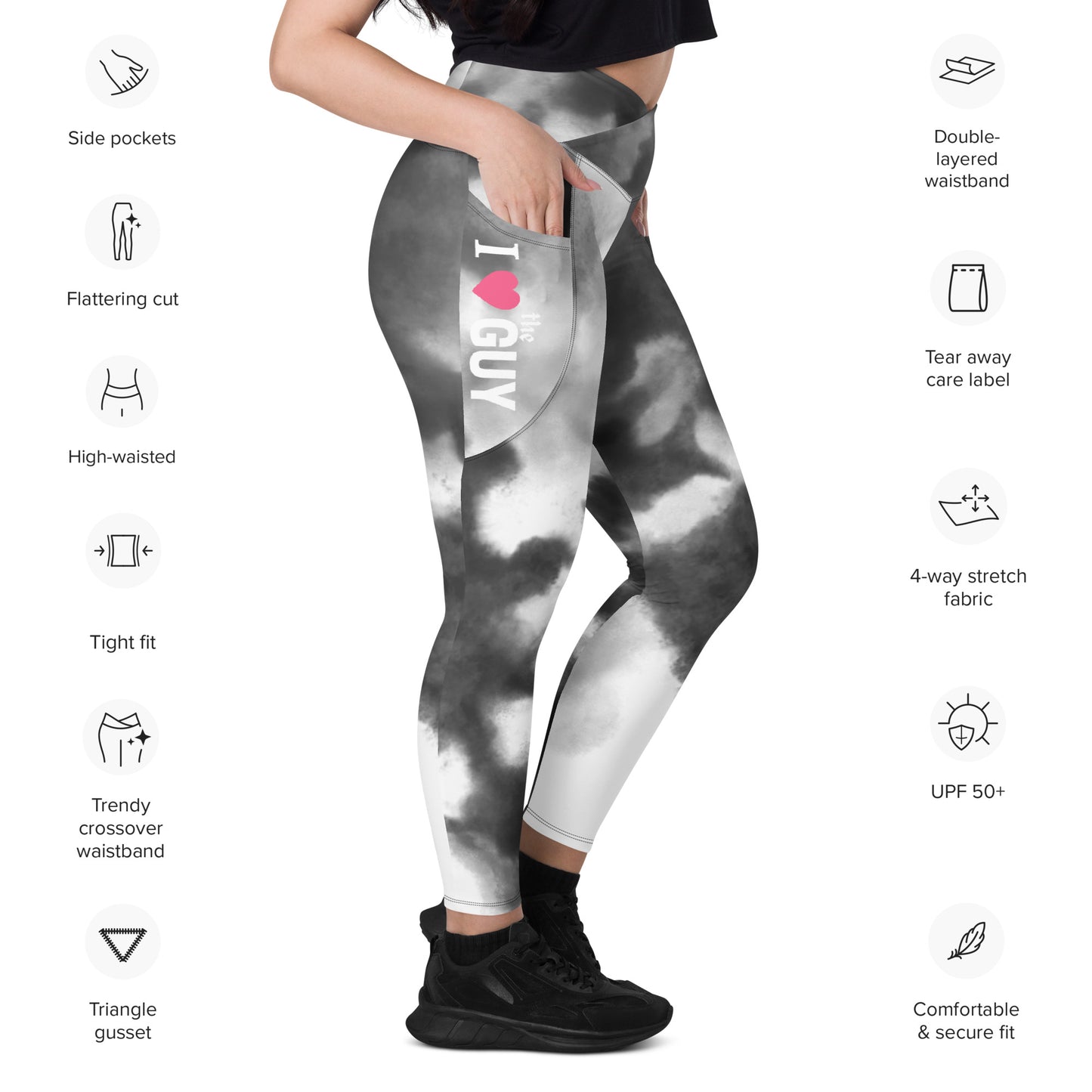 The Guy - Crossover leggings with pockets