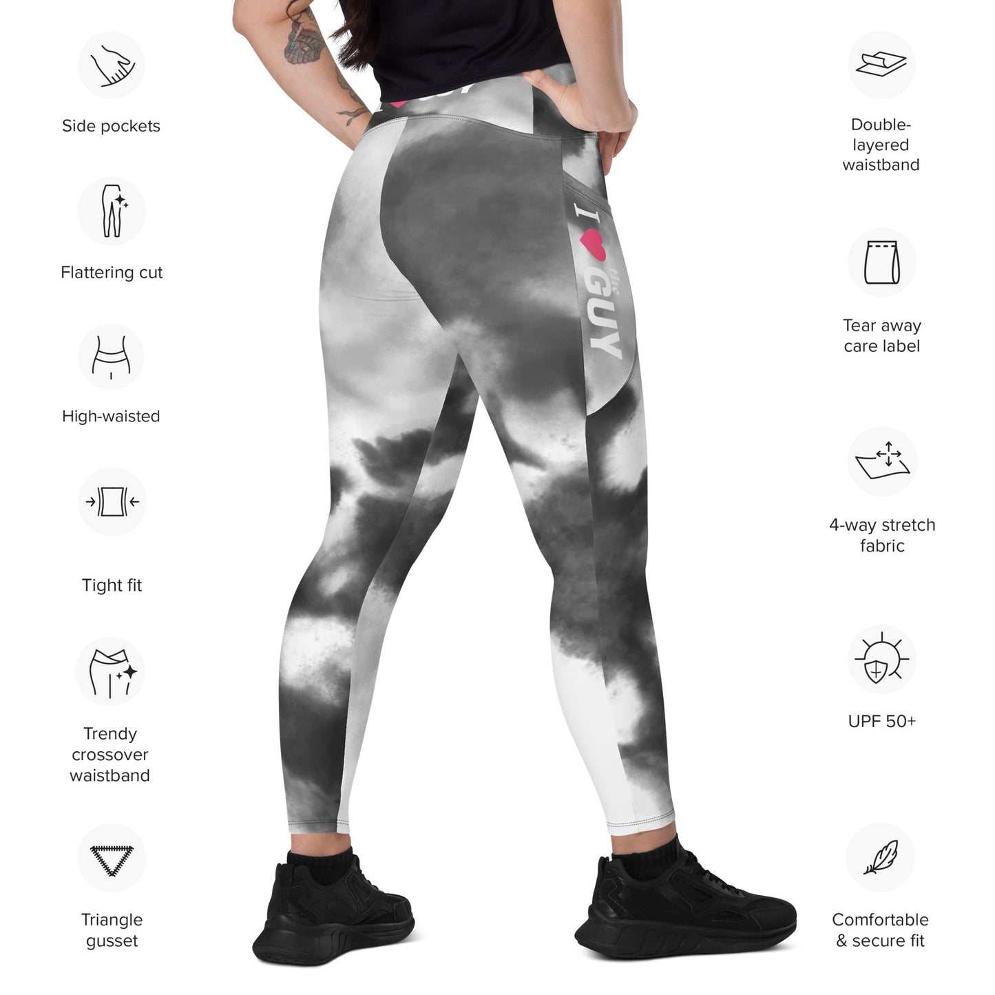 The Guy - Crossover leggings with pockets