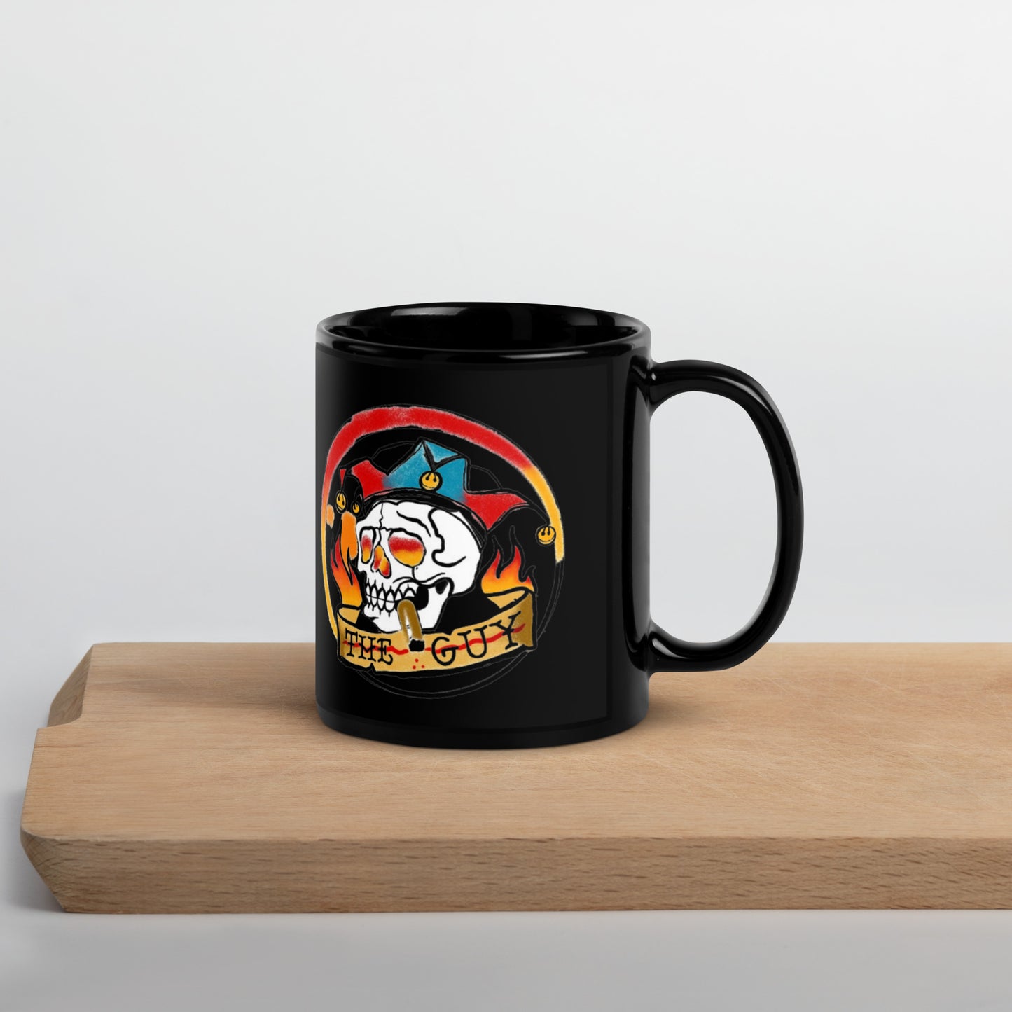 The Skull Guy - Black Glossy Mug