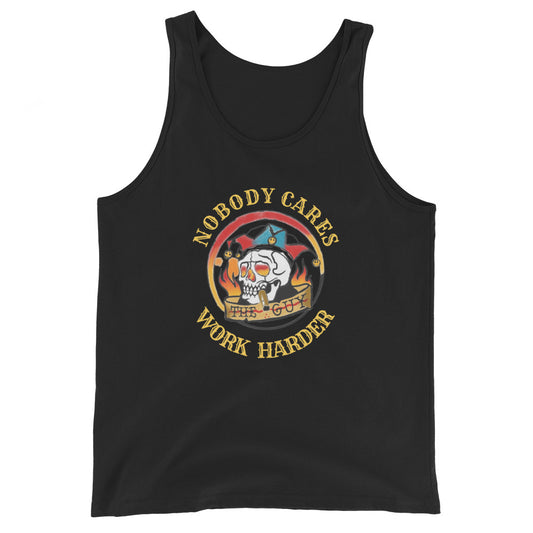 Men's Work Harder (larger logo) Tank Top