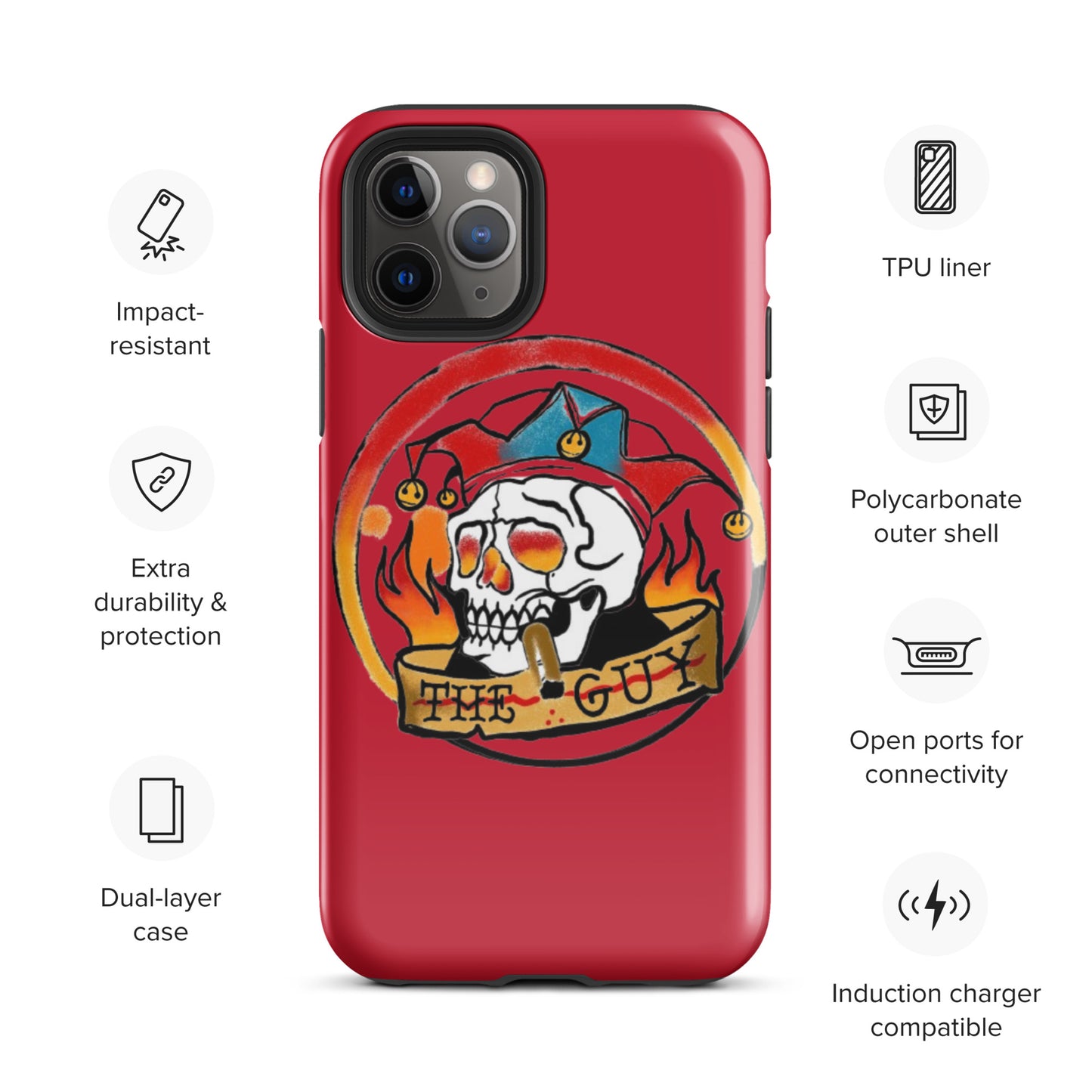 The Skull Guy - Tough Case for iPhone® (Red)