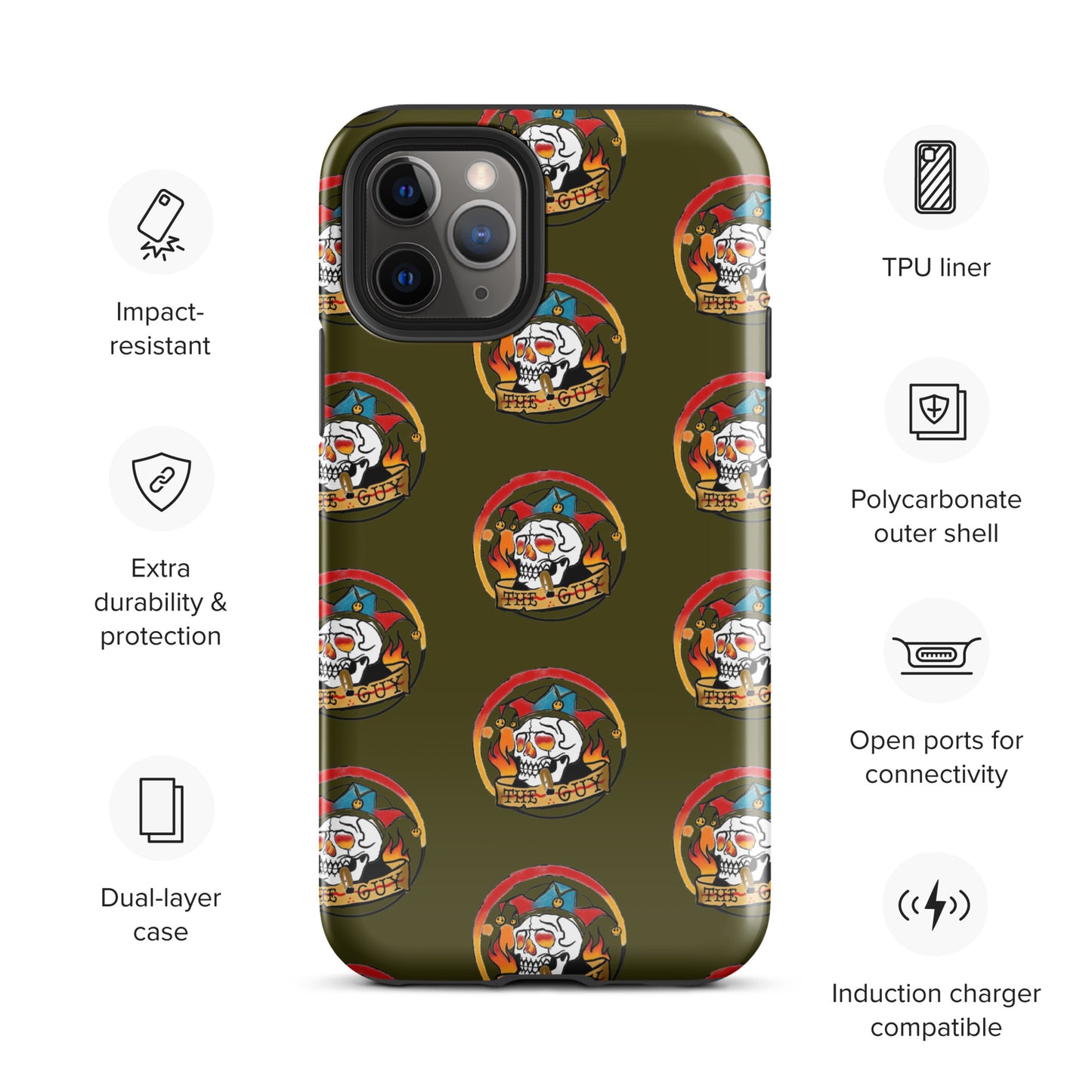 The Skull Guy - Tough Case for iPhone® (Army Green)