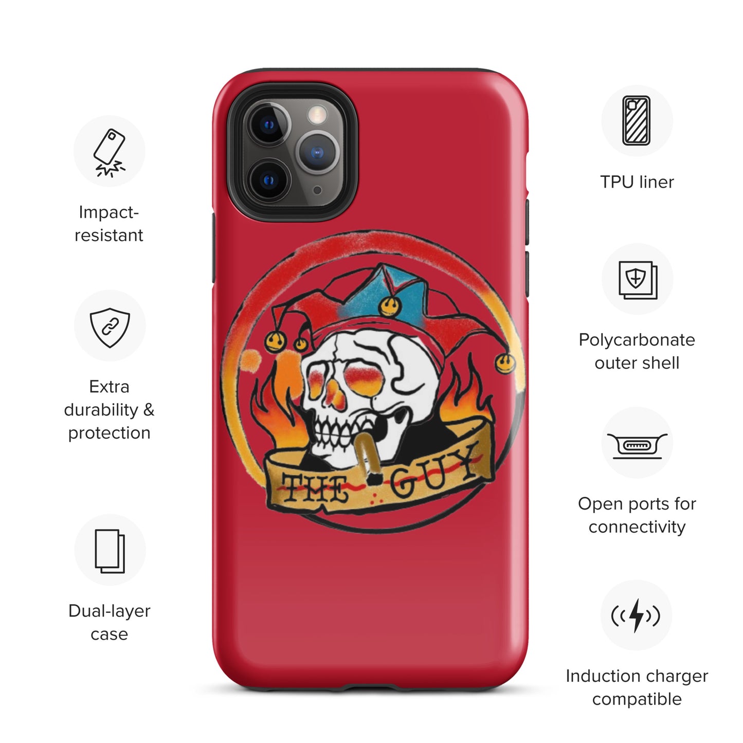 The Skull Guy - Tough Case for iPhone® (Red)