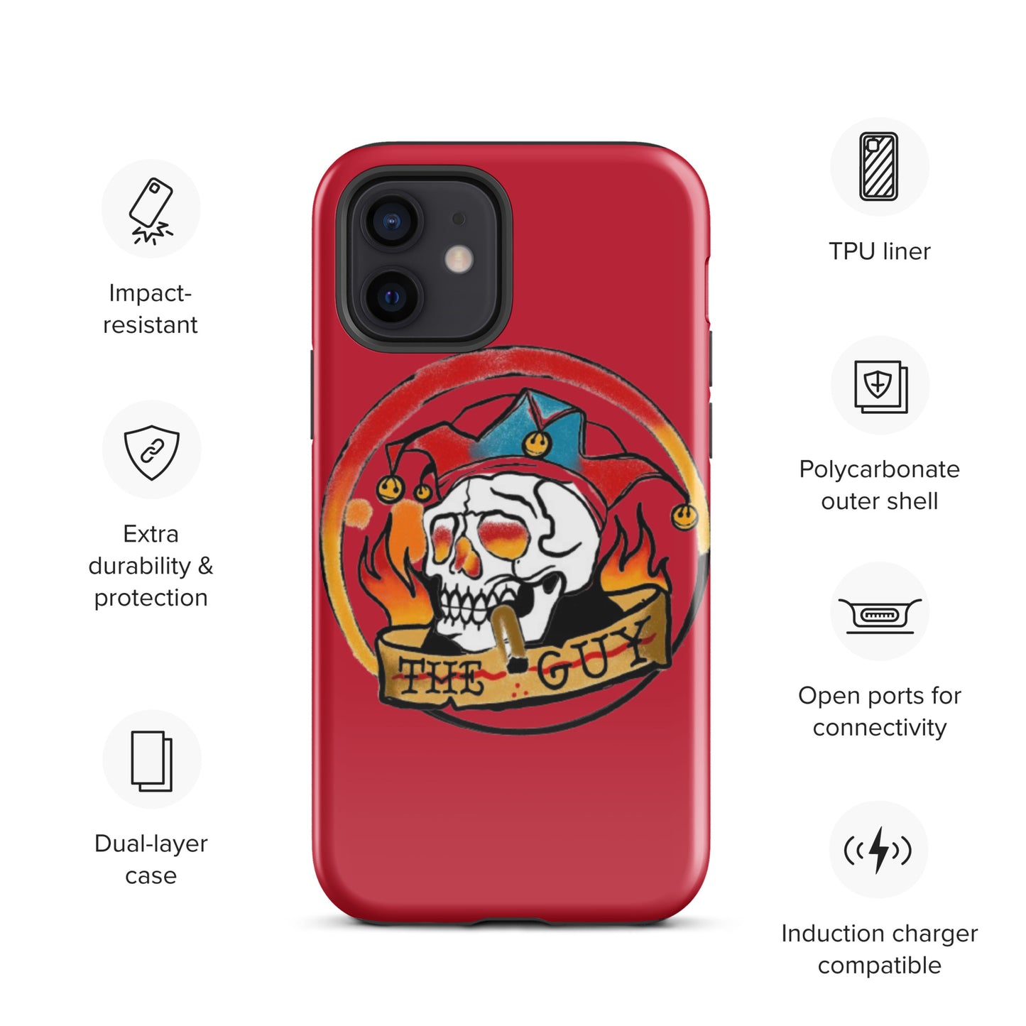 The Skull Guy - Tough Case for iPhone® (Red)