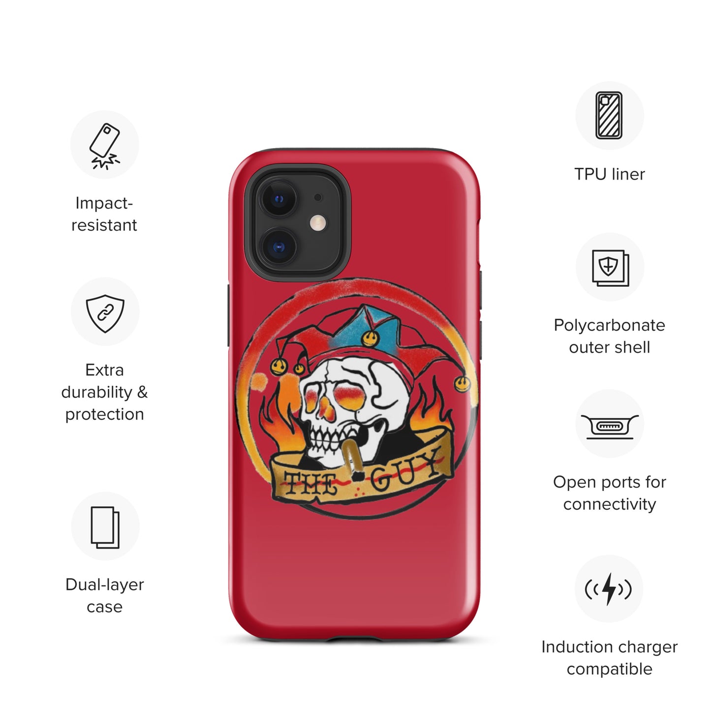 The Skull Guy - Tough Case for iPhone® (Red)