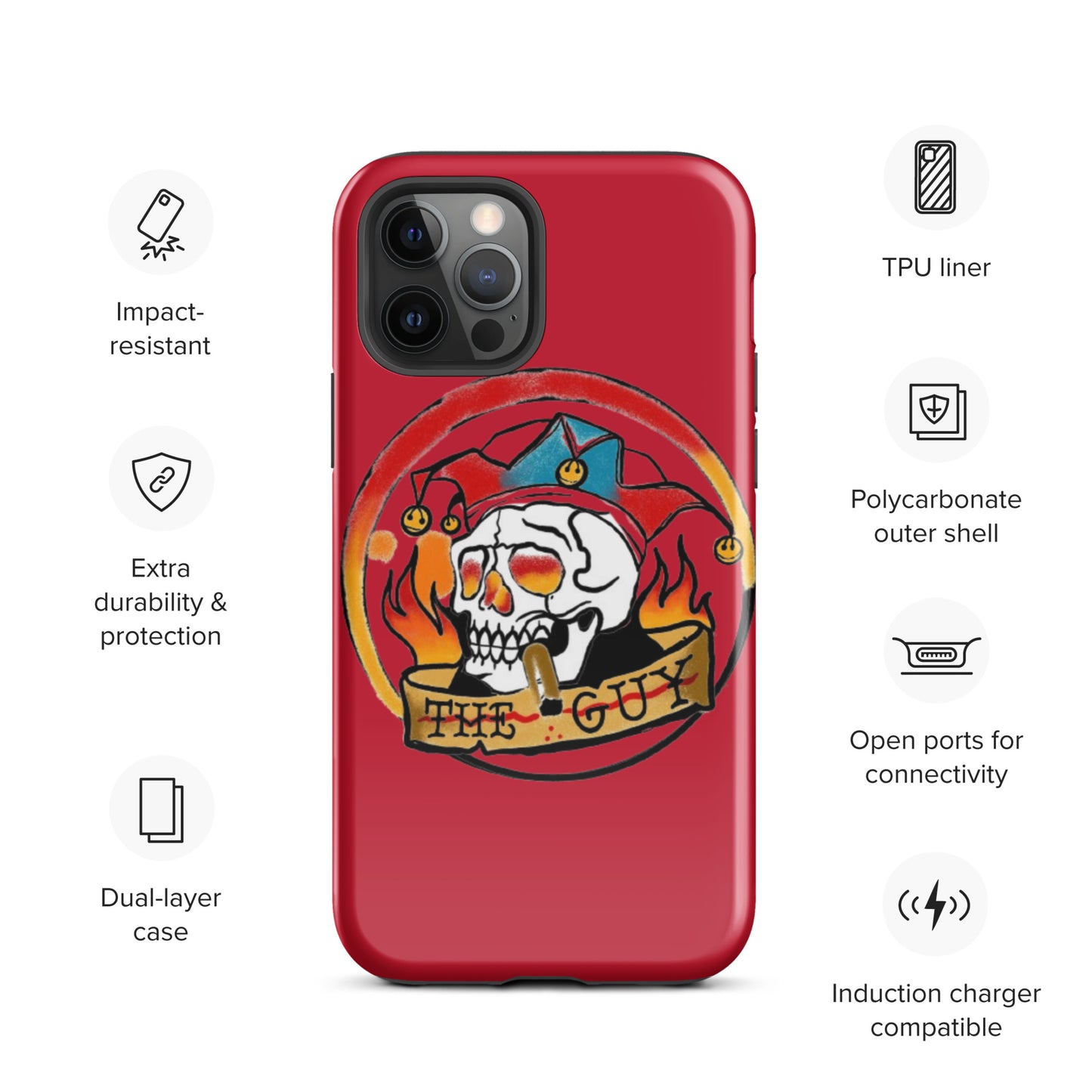 The Skull Guy - Tough Case for iPhone® (Red)