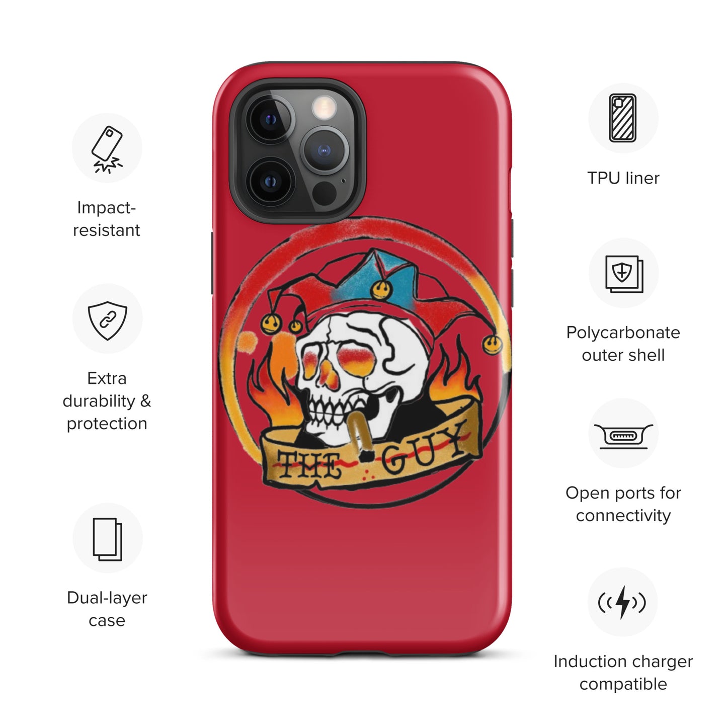 The Skull Guy - Tough Case for iPhone® (Red)