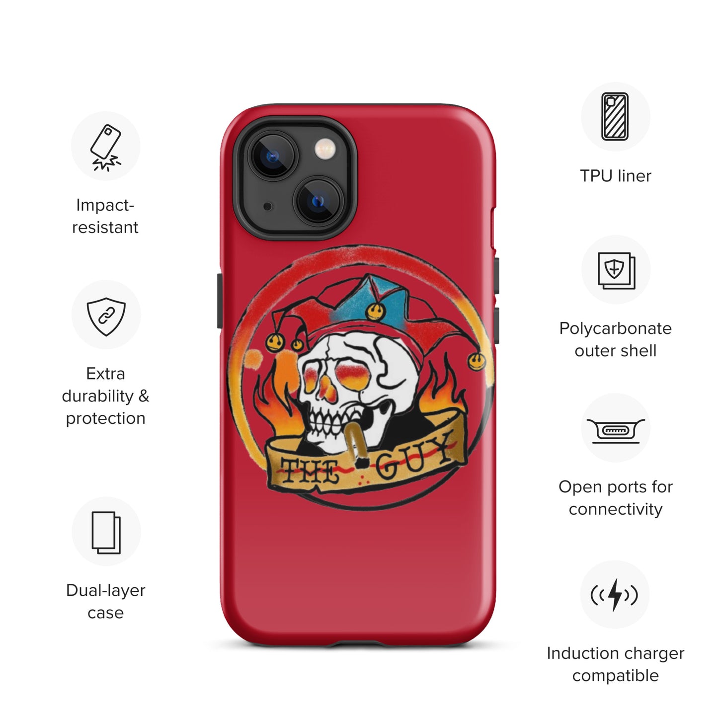 The Skull Guy - Tough Case for iPhone® (Red)