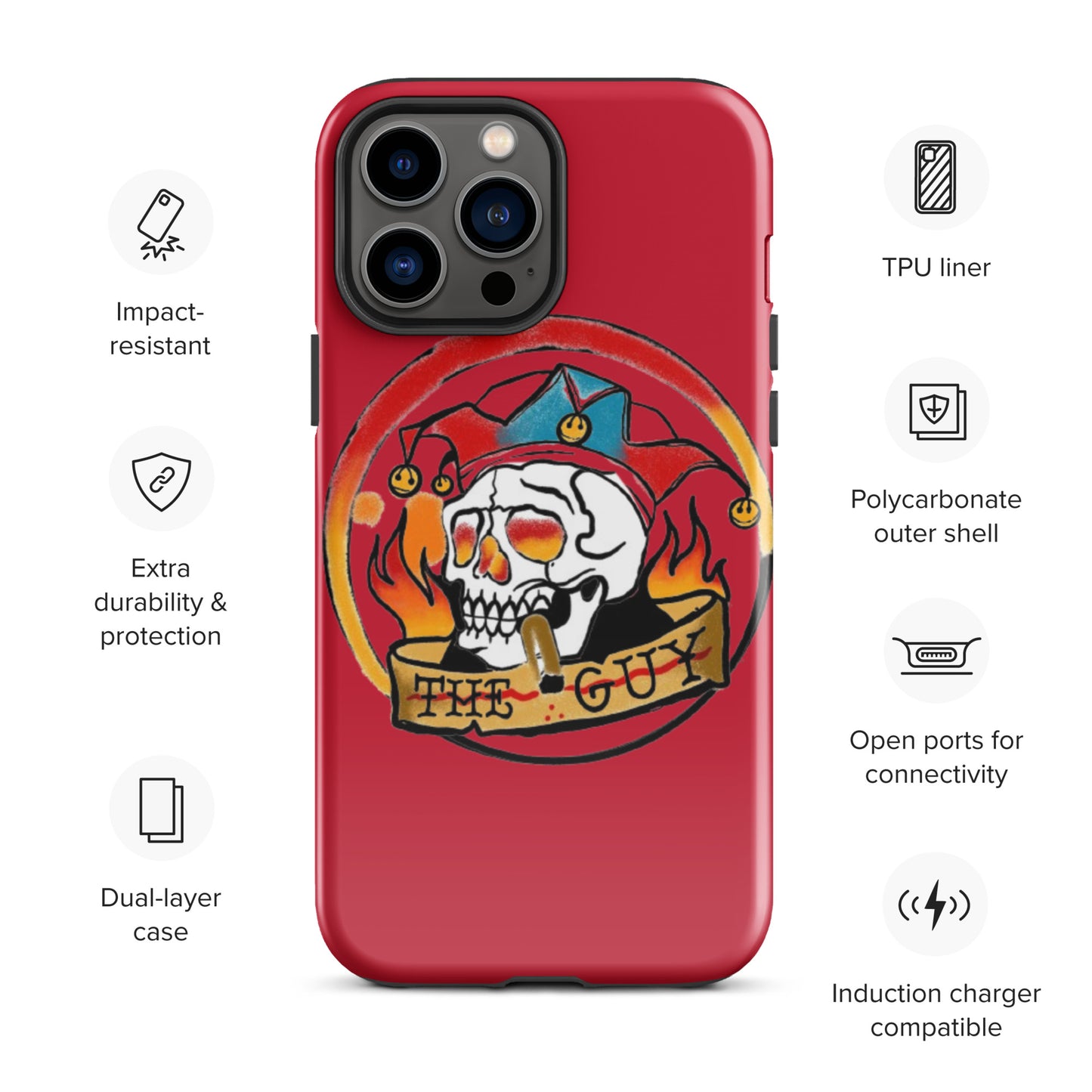 The Skull Guy - Tough Case for iPhone® (Red)