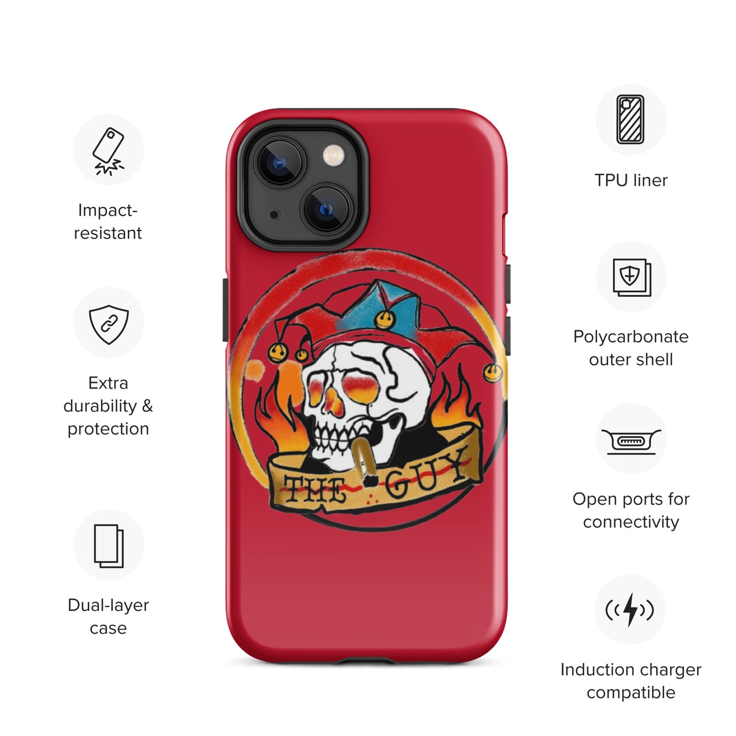 The Skull Guy - Tough Case for iPhone® (Red)