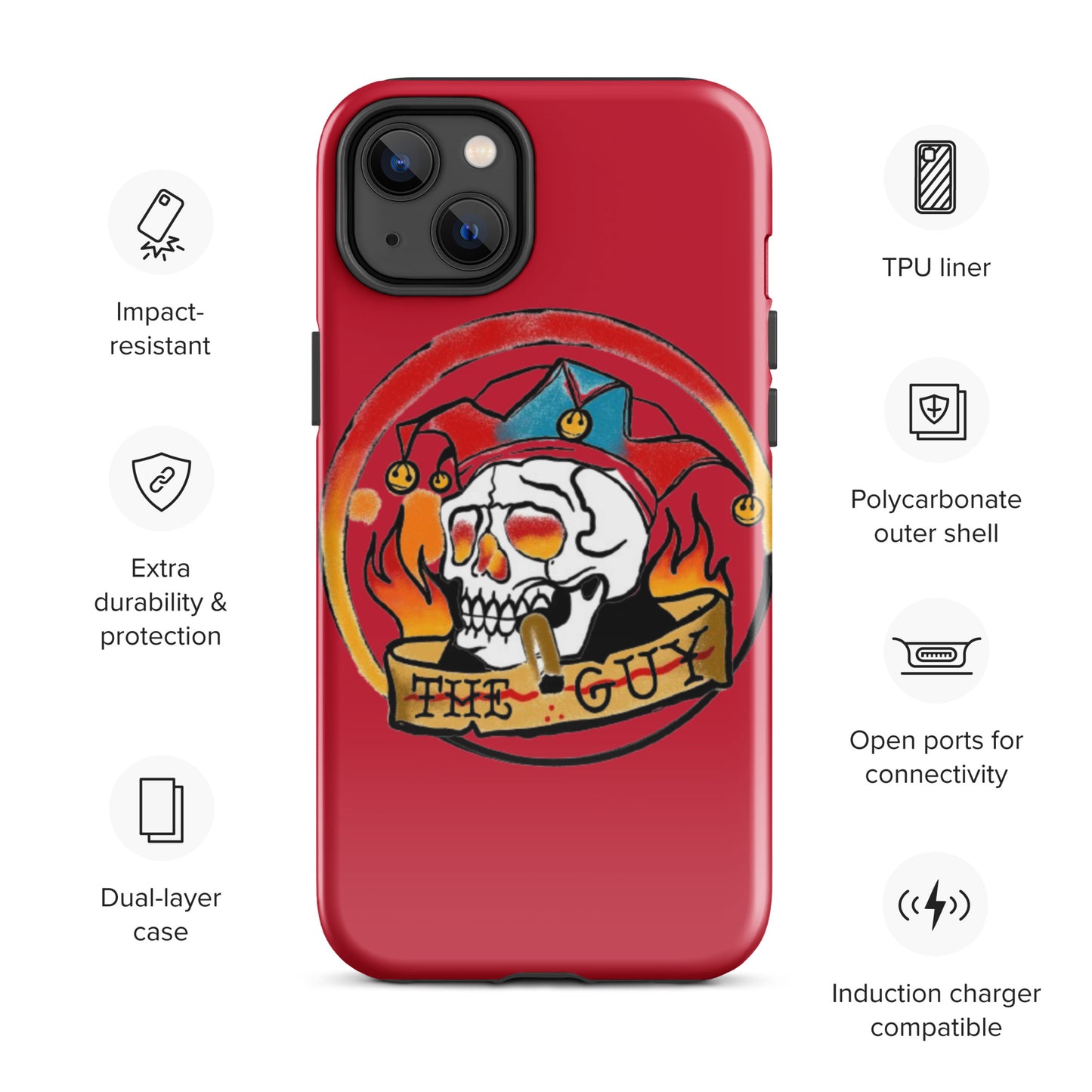 The Skull Guy - Tough Case for iPhone® (Red)