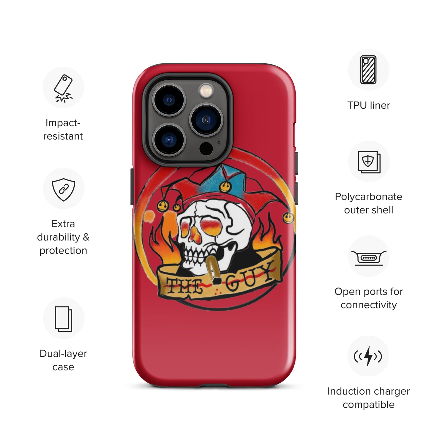 The Skull Guy - Tough Case for iPhone® (Red)