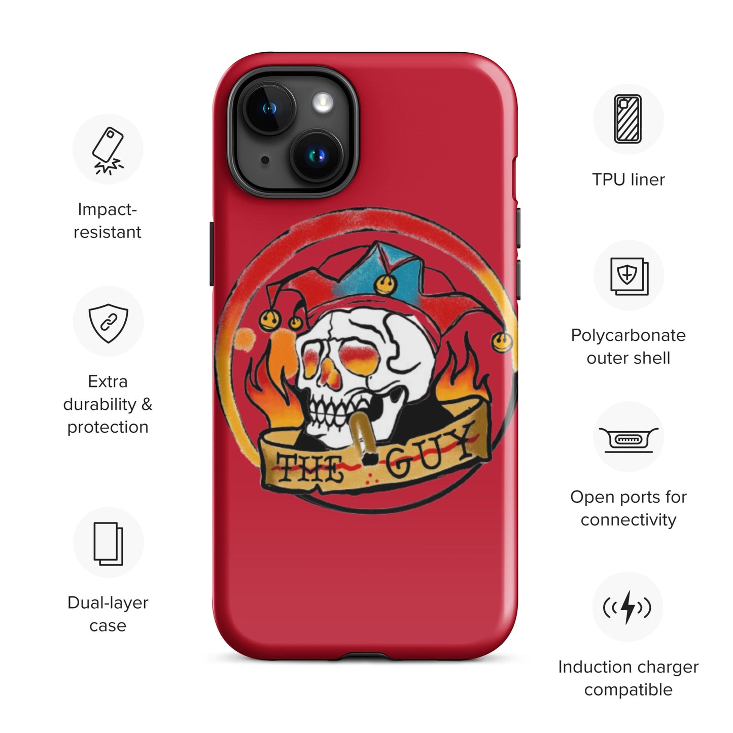 The Skull Guy - Tough Case for iPhone® (Red)