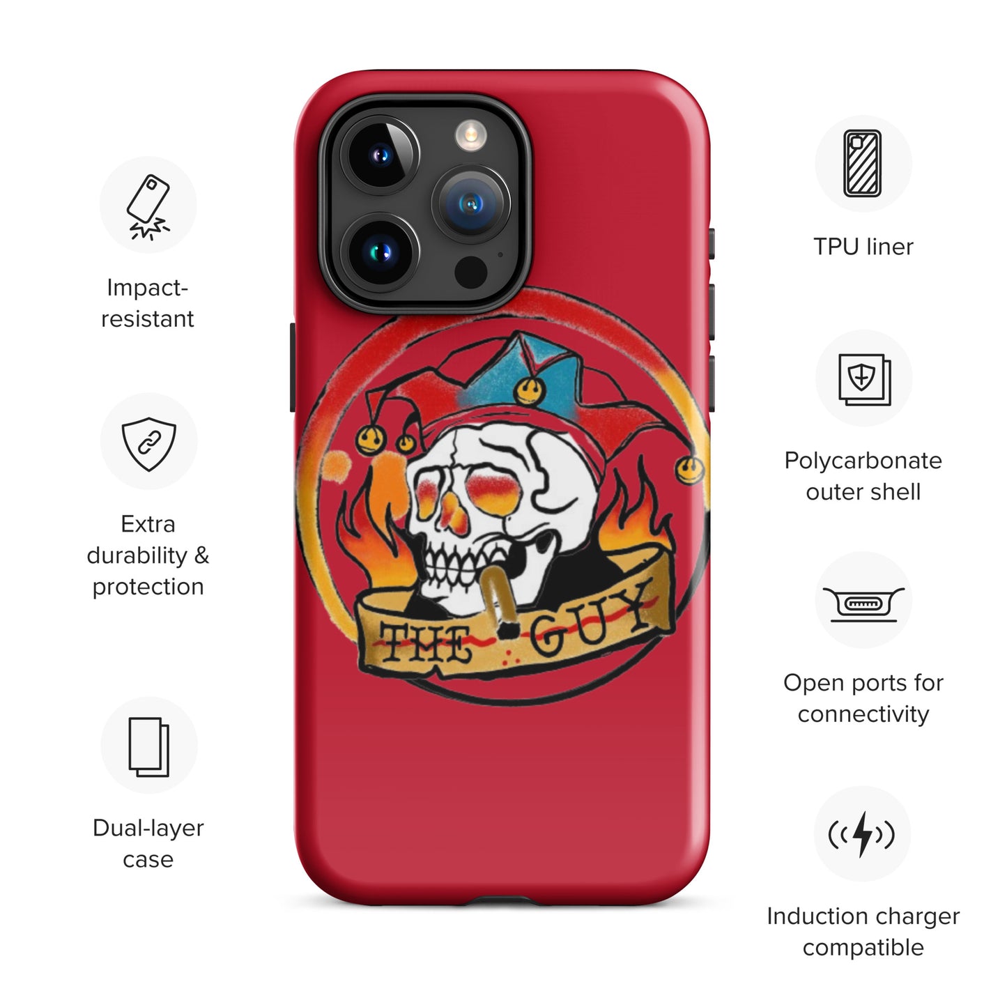 The Skull Guy - Tough Case for iPhone® (Red)