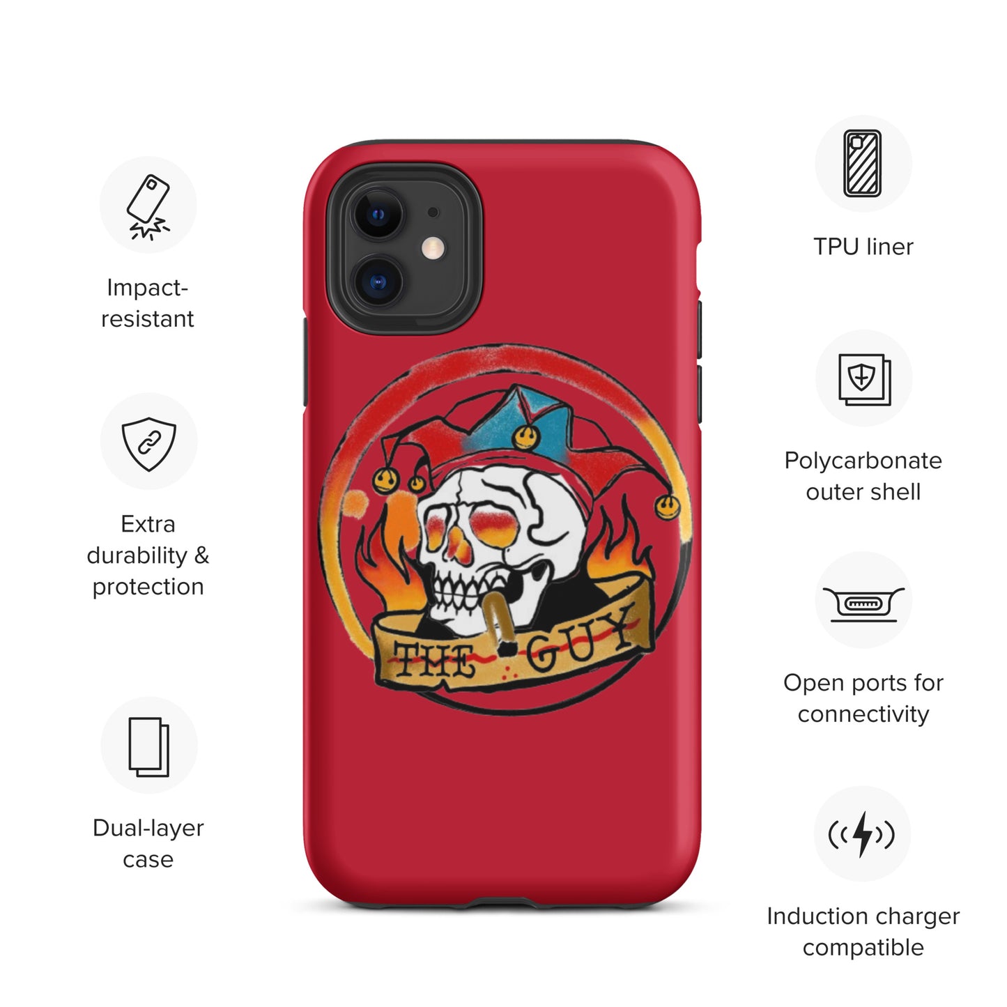 The Skull Guy - Tough Case for iPhone® (Red)