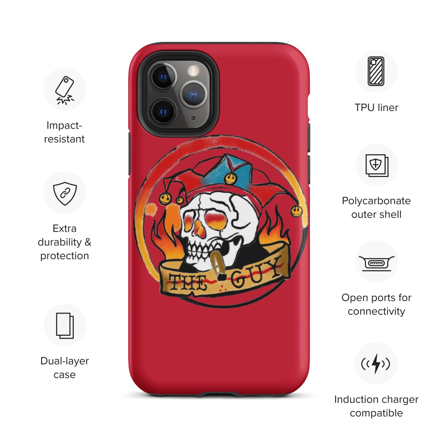 The Skull Guy - Tough Case for iPhone® (Red)