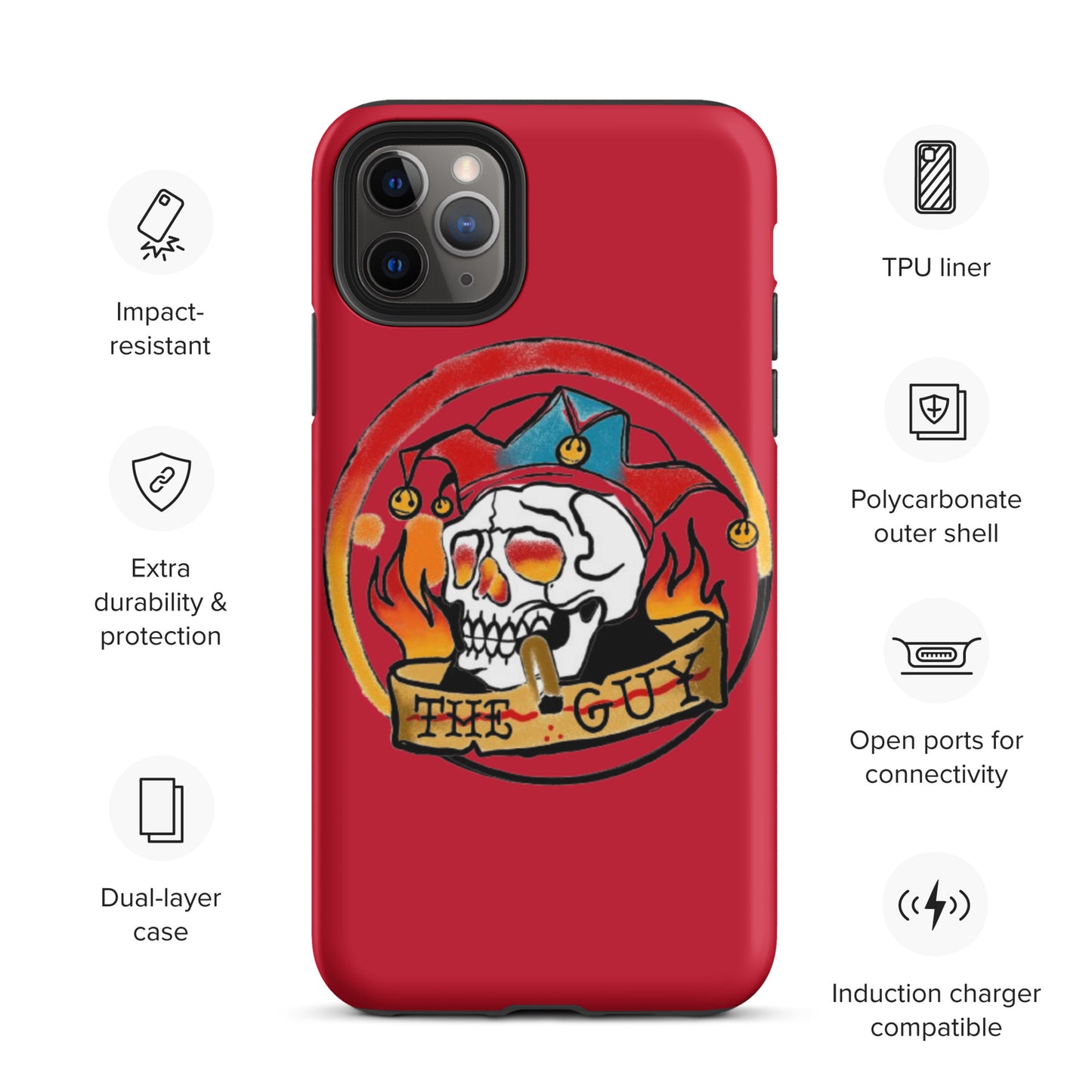 The Skull Guy - Tough Case for iPhone® (Red)