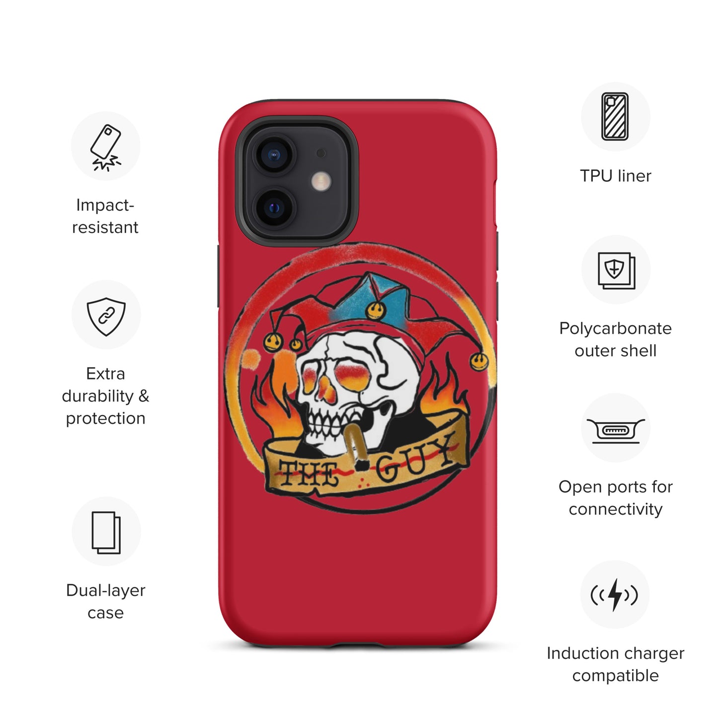 The Skull Guy - Tough Case for iPhone® (Red)