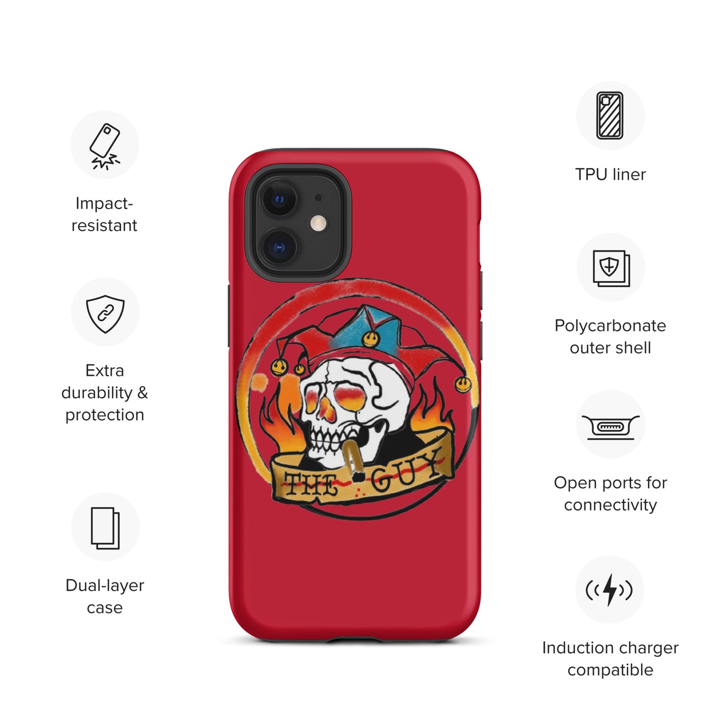 The Skull Guy - Tough Case for iPhone® (Red)