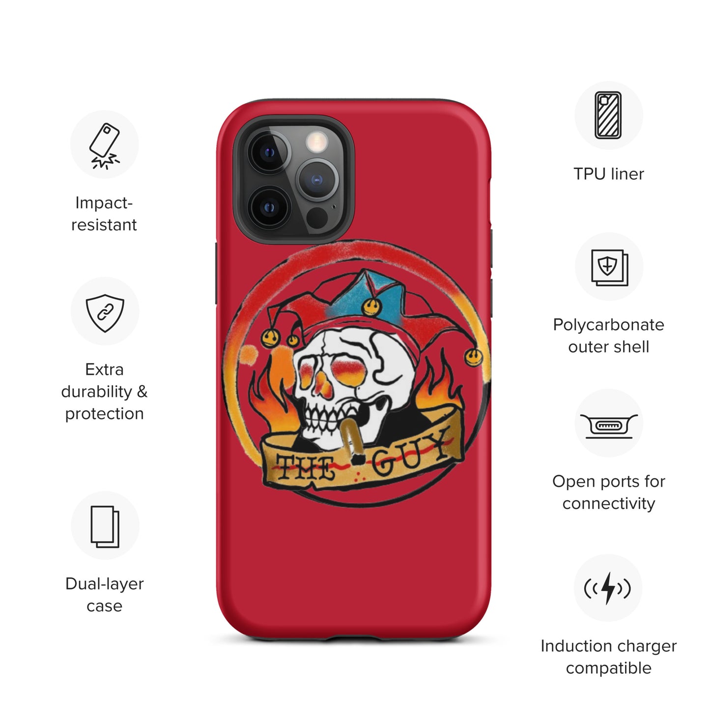 The Skull Guy - Tough Case for iPhone® (Red)