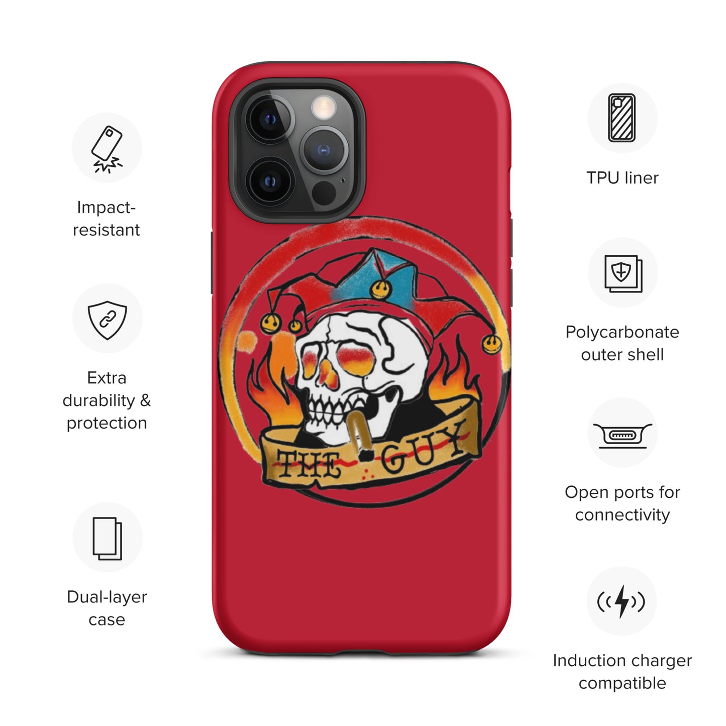 The Skull Guy - Tough Case for iPhone® (Red)