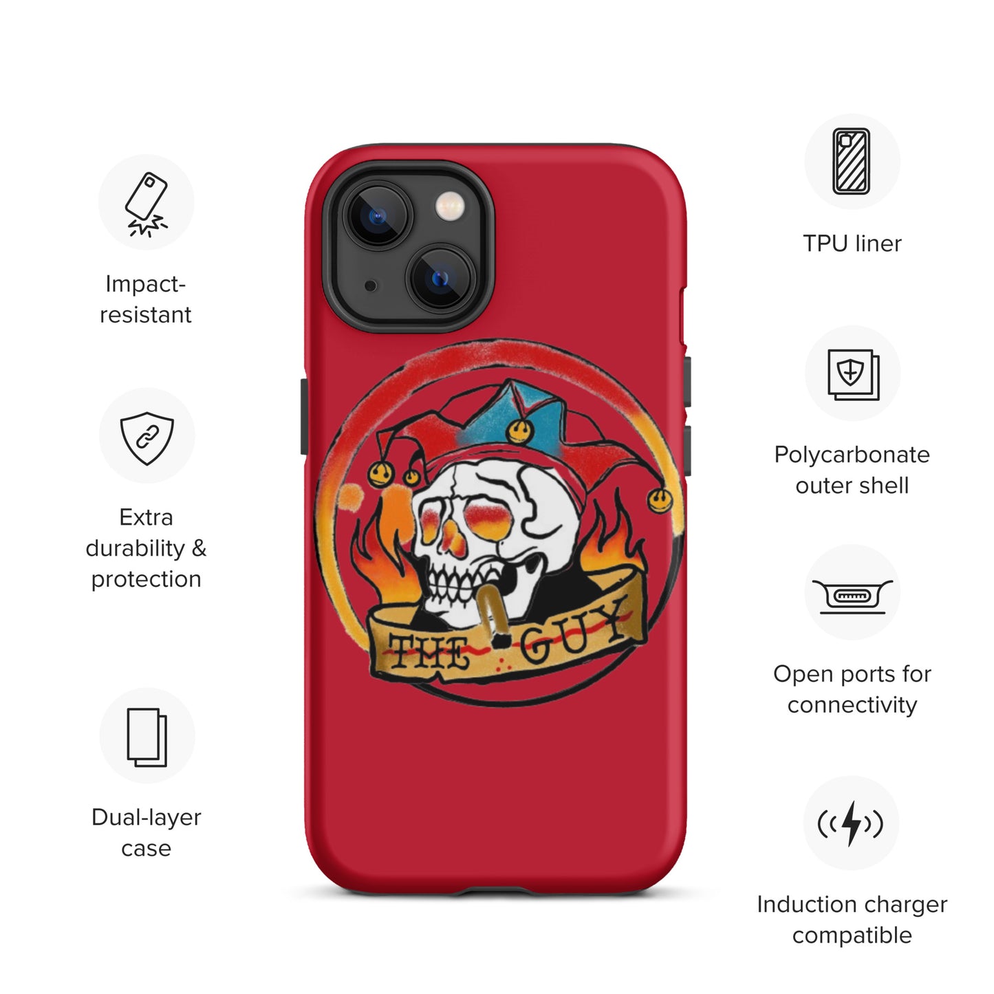 The Skull Guy - Tough Case for iPhone® (Red)