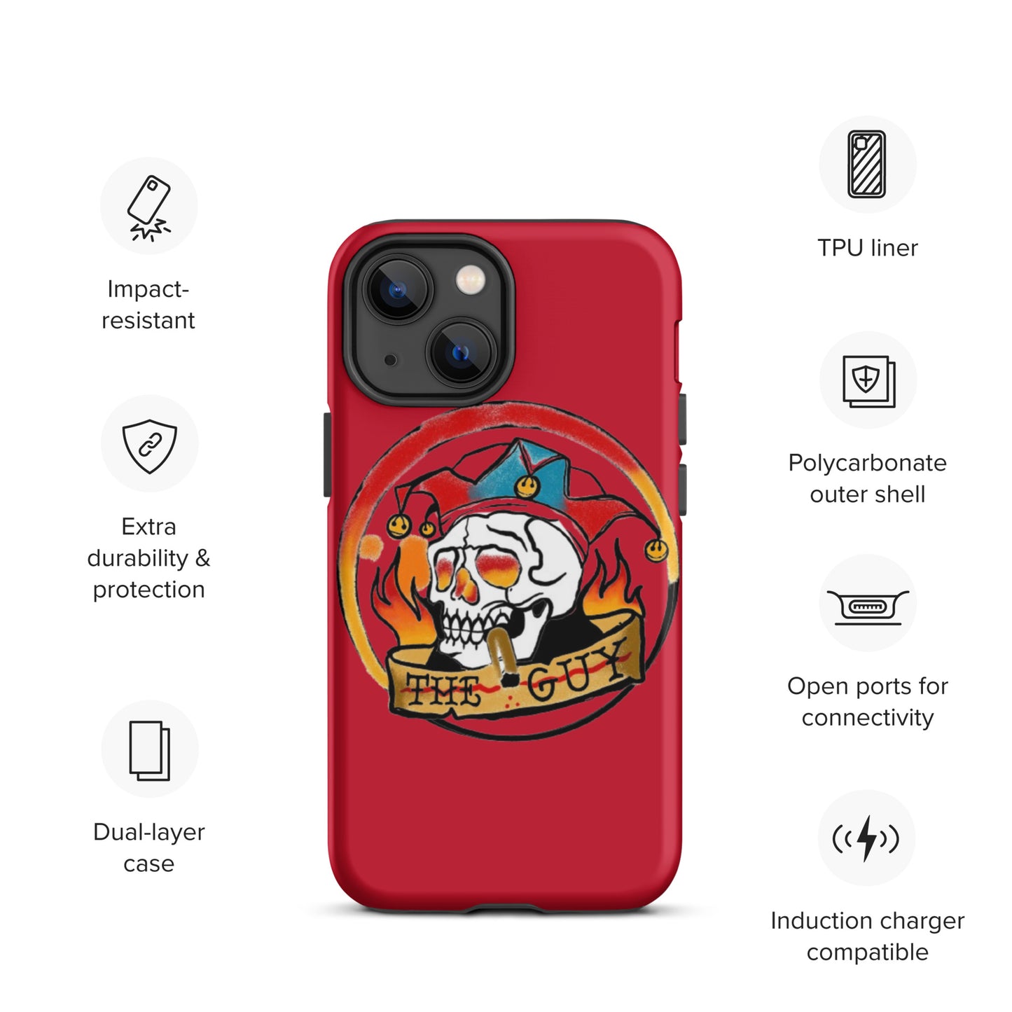 The Skull Guy - Tough Case for iPhone® (Red)