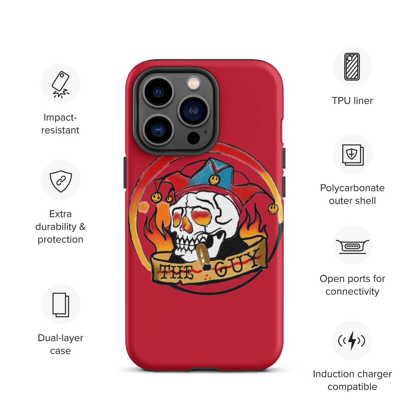 The Skull Guy - Tough Case for iPhone® (Red)