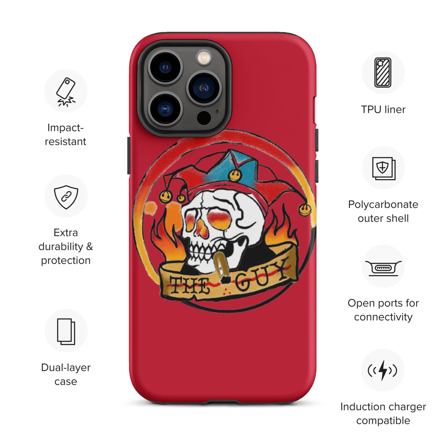 The Skull Guy - Tough Case for iPhone® (Red)