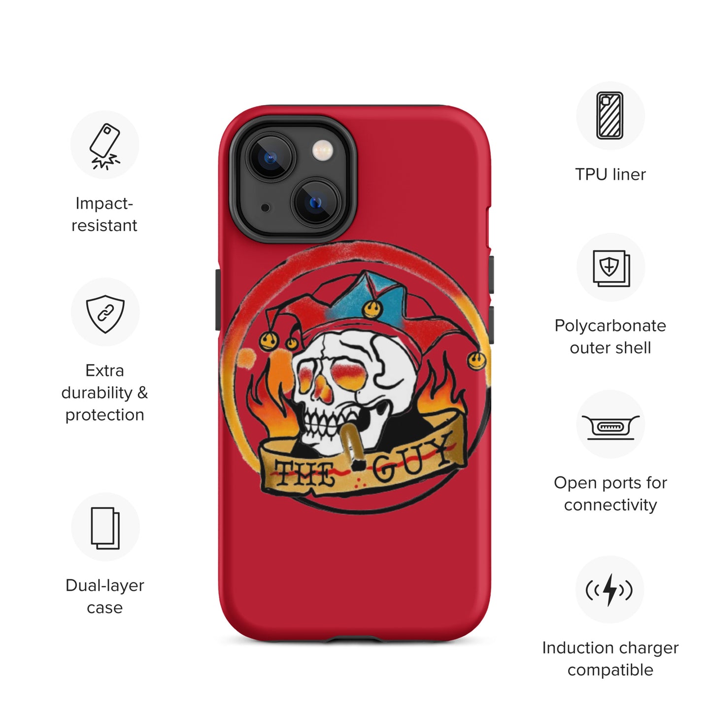 The Skull Guy - Tough Case for iPhone® (Red)