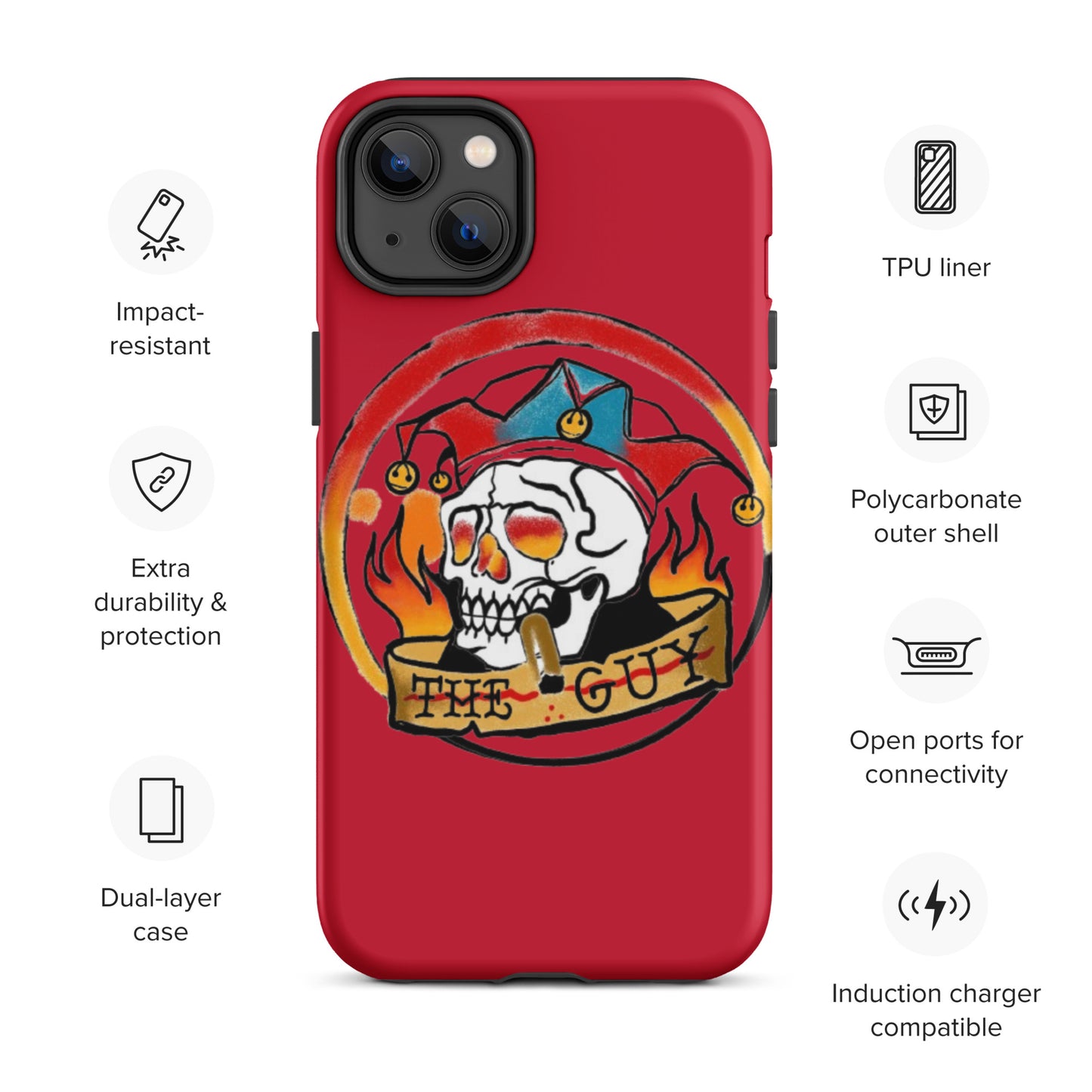 The Skull Guy - Tough Case for iPhone® (Red)