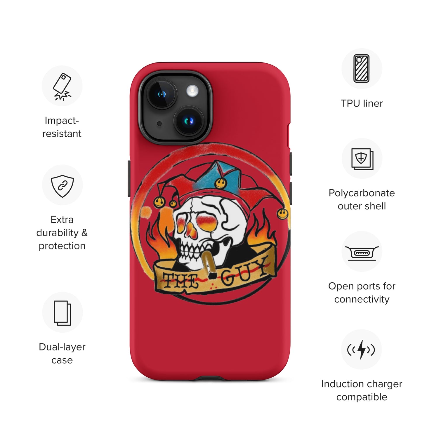 The Skull Guy - Tough Case for iPhone® (Red)