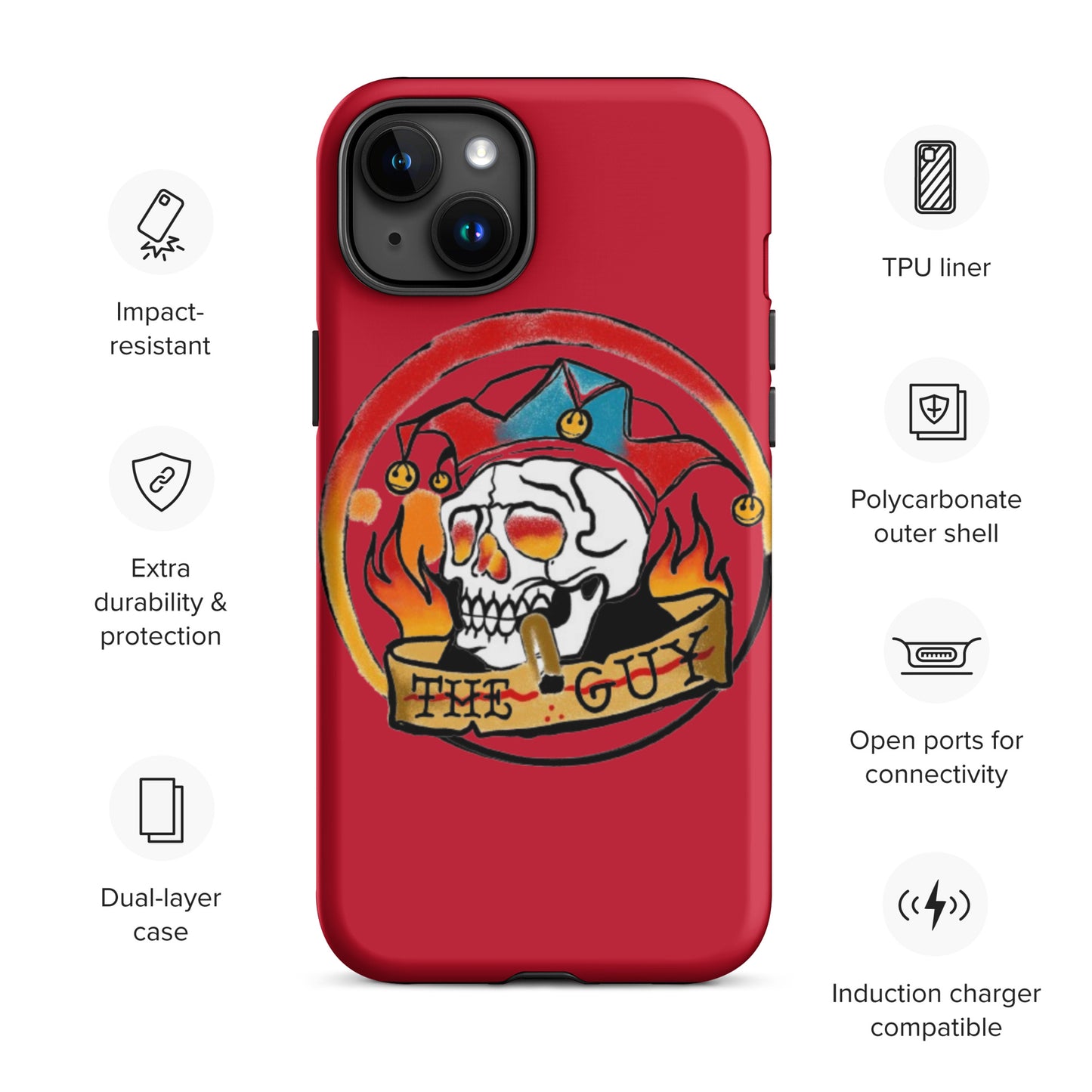 The Skull Guy - Tough Case for iPhone® (Red)