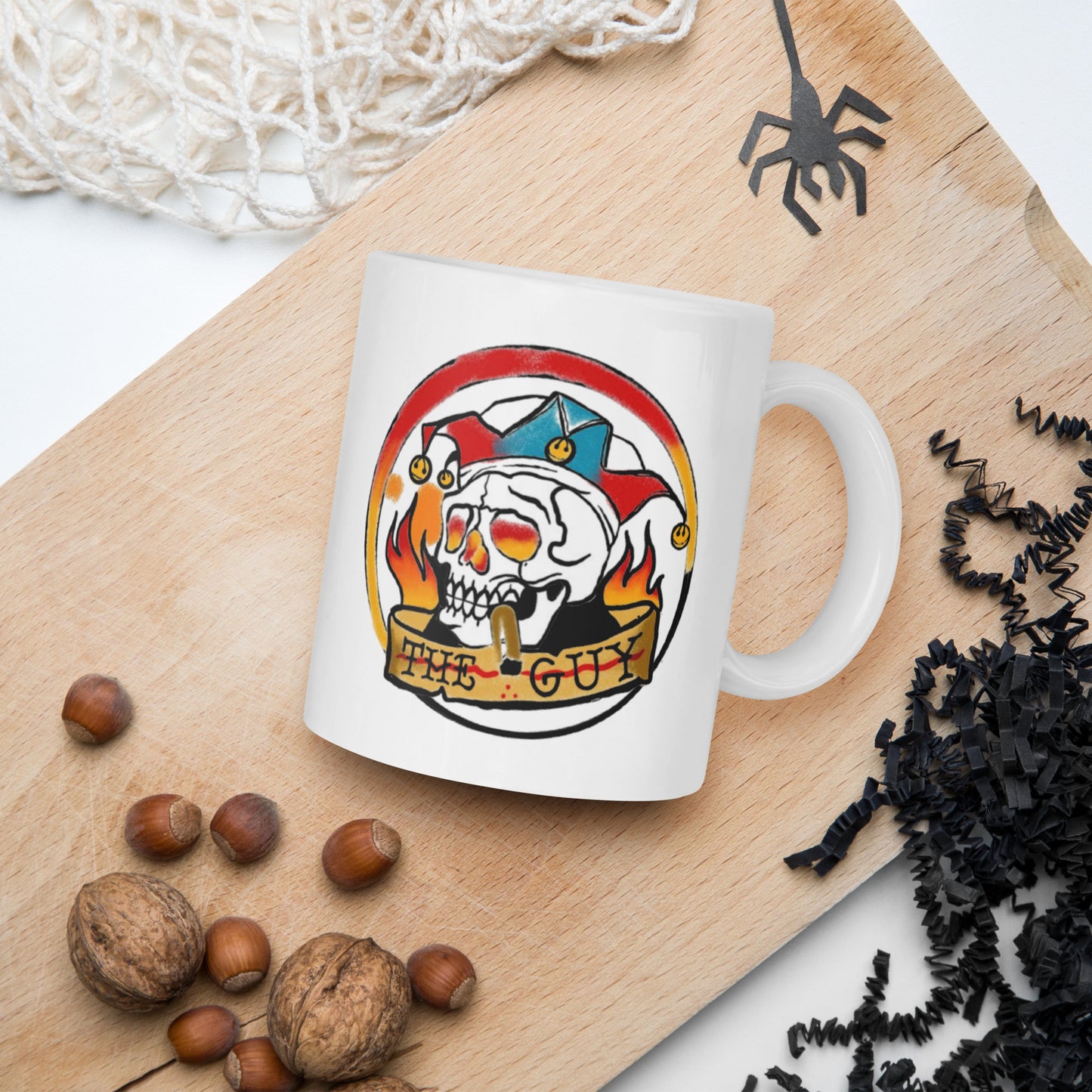 The Skull Guy - White glossy mug