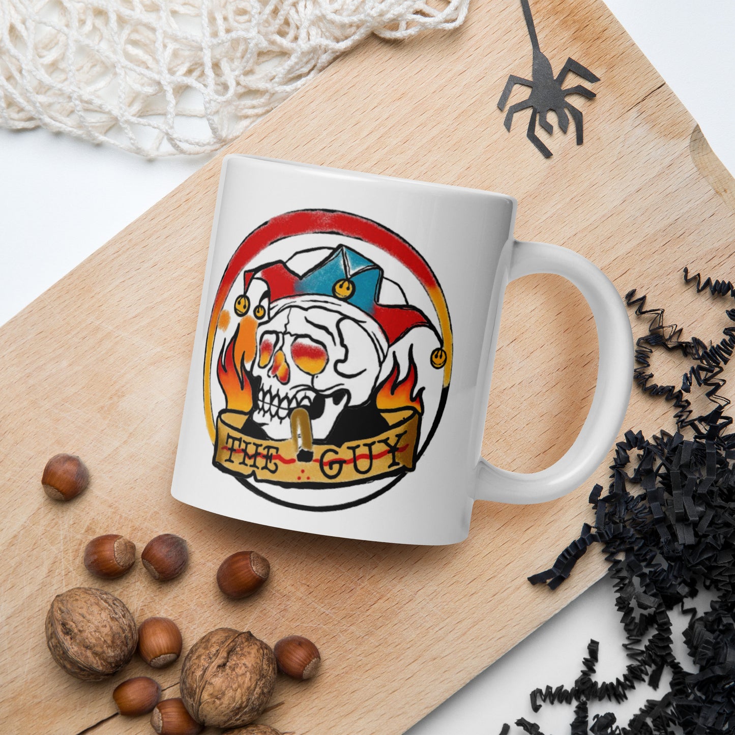 The Skull Guy - White glossy mug